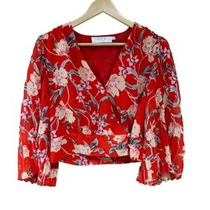 Astr button blouse top